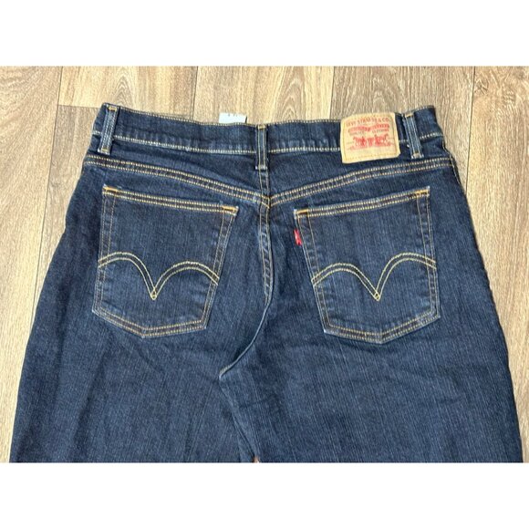 LEVI'S 550 RELAXED BOOT CUT WOMENS JEANS SIZE 14 SHORT 28.5IN WESTERN BOHO STRET - Picture 7 of 8